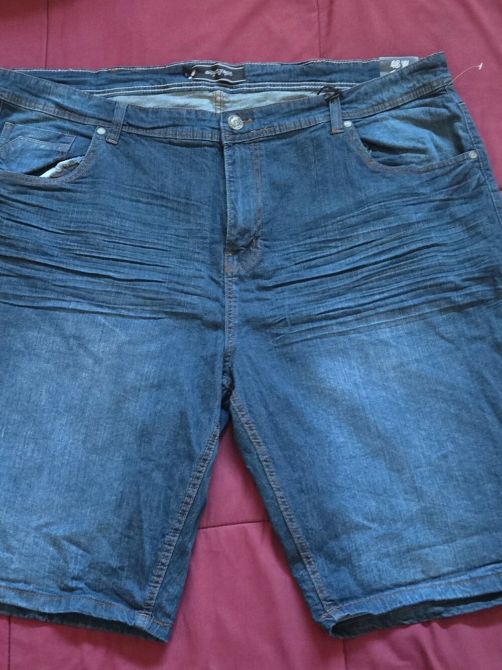 Abstract One Mens Denim Shorts Big and Tall